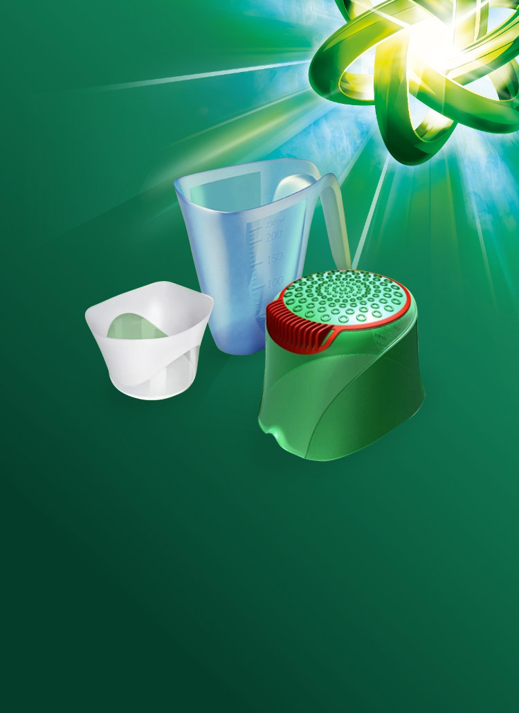Variety of free dosing cap for powder or liquid detergent